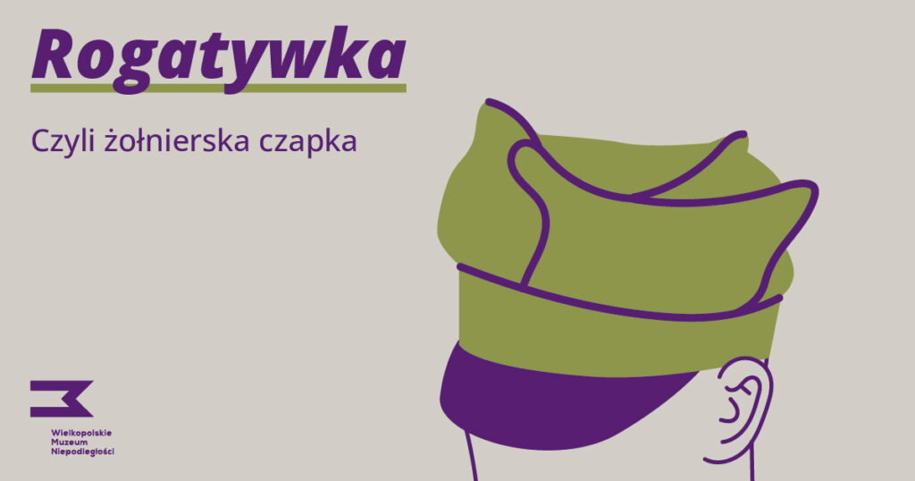 Baner promujący wydarzenie. Nazwa wydarzenia. Dodatkowo na szarym tle rysunek zielono fioletowej rogatywki na czubku głowy.
