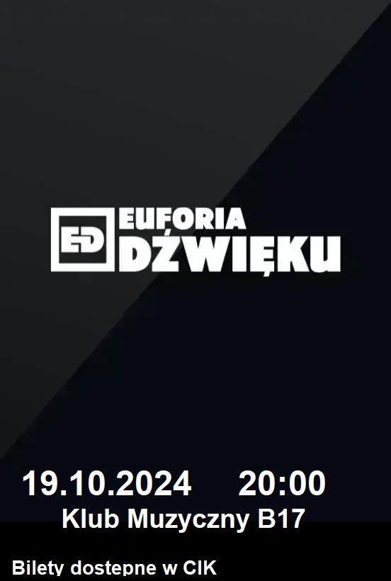 Baner promujący wydarzenie. Nazwa wydarzenia i data.