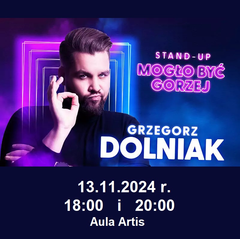 Baner promujący wydarzenie. Nazwa wydarzenia, data i zdjęcie Artysty.