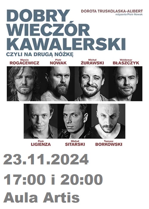 Baner promujący wydarzenie. Nazwa wydarzenia, data i zdjęcie Artystów.