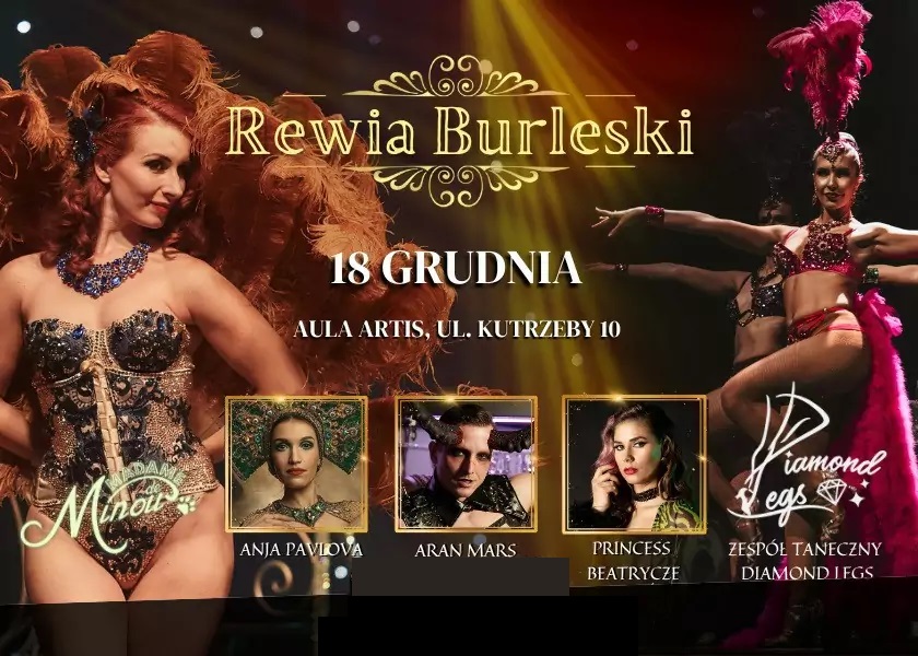 Baner promujący wydarzenie. Nazwa wydarzenia, data i zdjęcie Artystek.