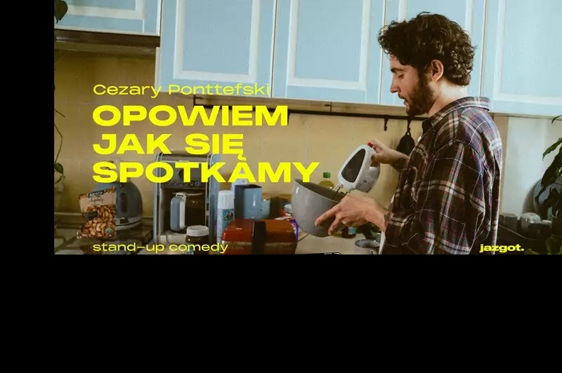 Baner promujący wydarzenie. Nazwa wydarzenia i zdjęcie artysty.