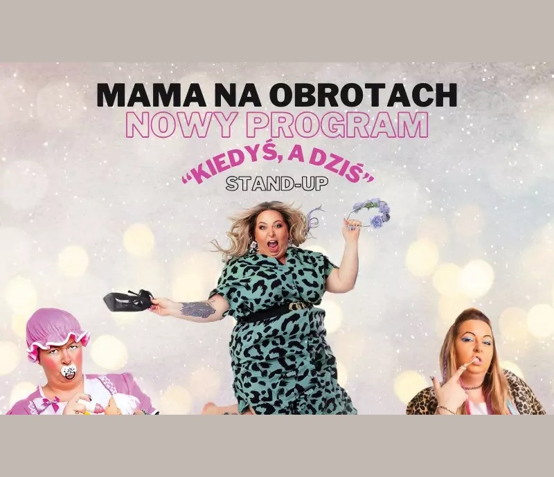 Baner promujący wydarzenie. Nazwa wydarzenia i zdjęcie artystki.