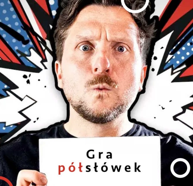 Baner promujący wydarzenie. Nazwa wydarzenia i zdjęcie artysty.