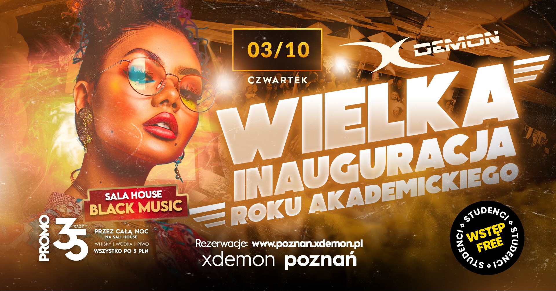 Baner promujący wydarzenie. Nazwa wydarzenia i data.