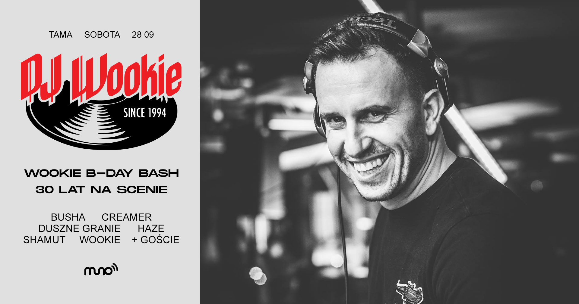 Baner promujący wydarzenie. Nazwa wydarzenia i data.