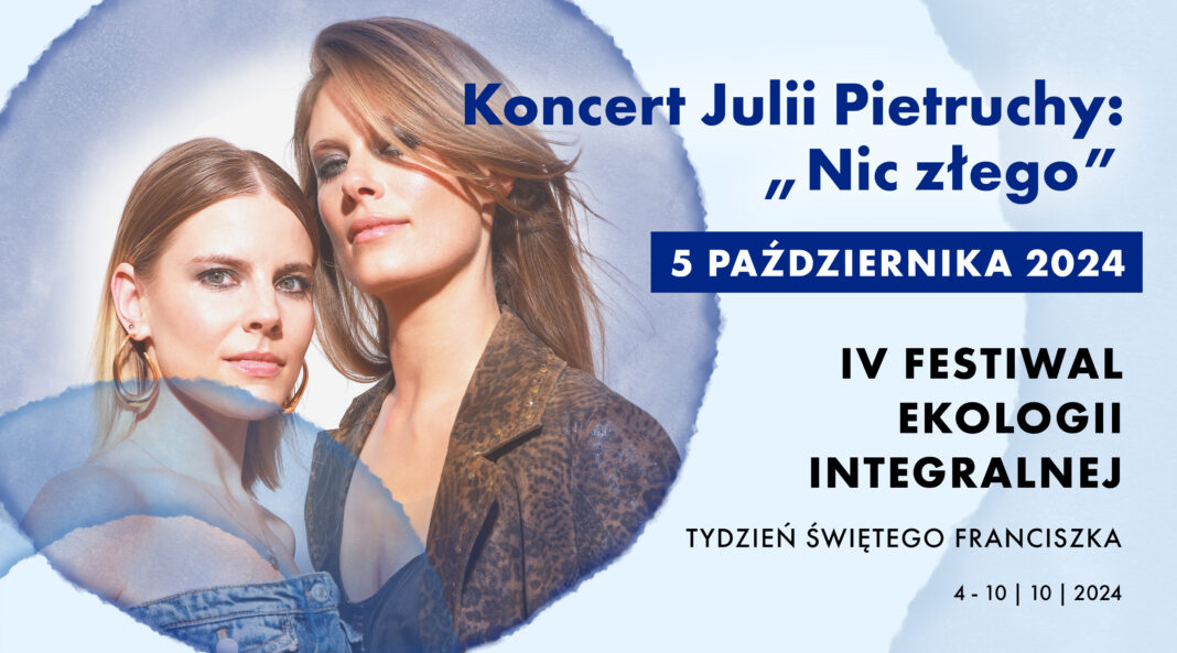 Baner promujący wydarzenie. Nazwa wydarzenia, data i zdjęcie Artystki.