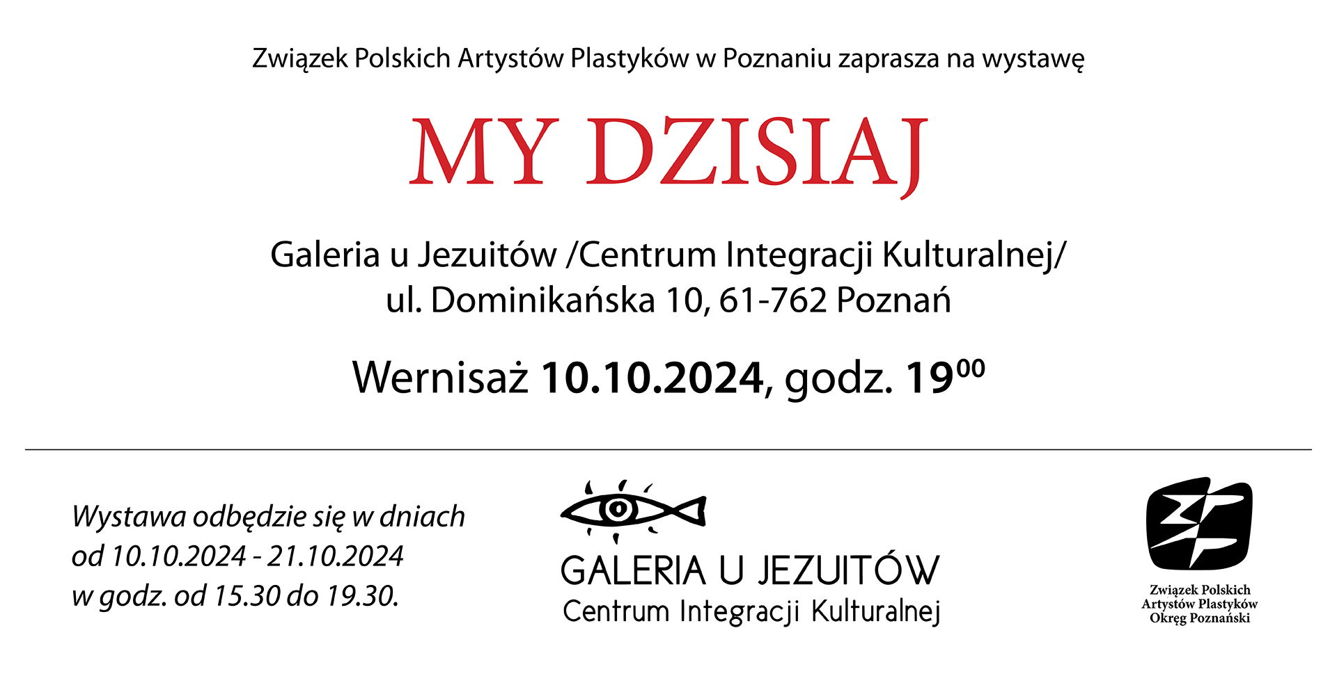 Baner promujący wydarzenie. Nazwa wydarzenia i data.