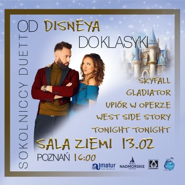 Baner promujący wydarzenie. Nazwa wydarzenia, data i zdjęcie Artystów.