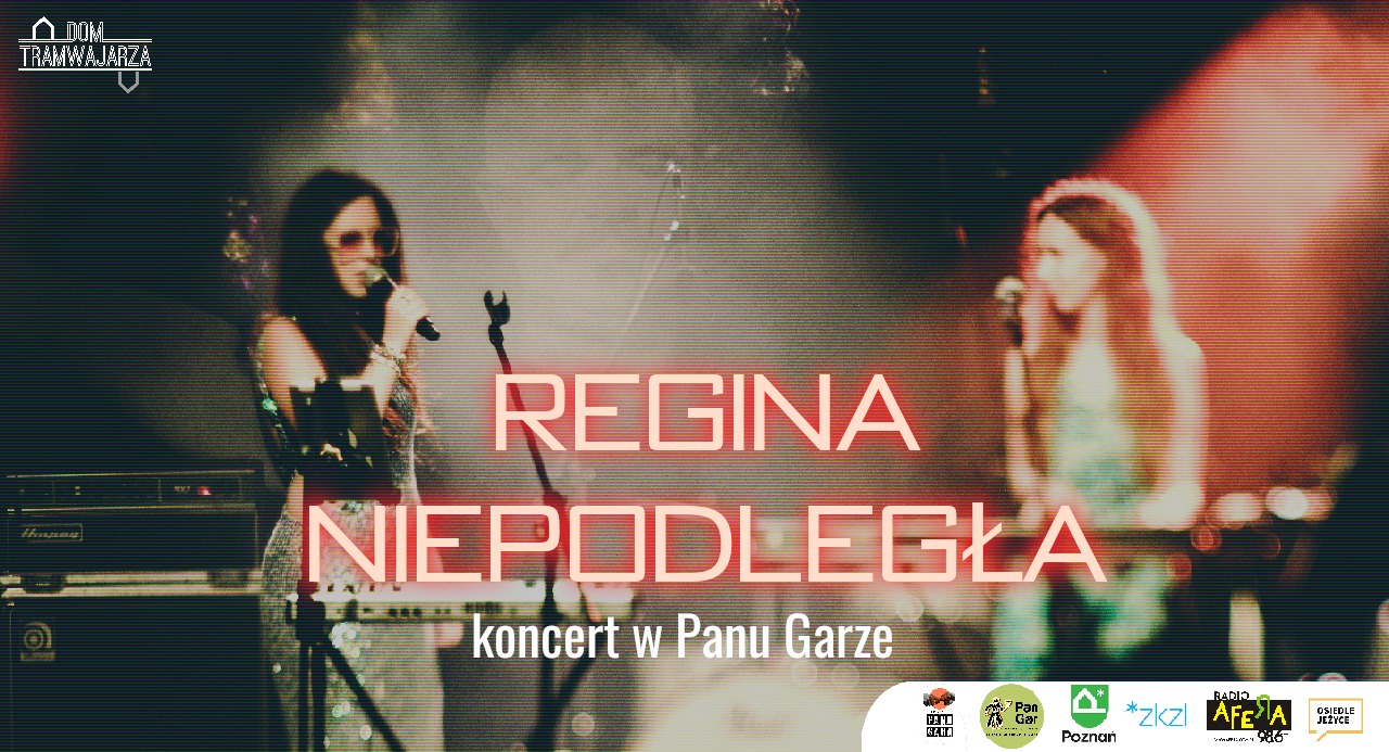 Baner promujący wydarzenie. Nazwa wydarzenia i zdjęcie artystki.