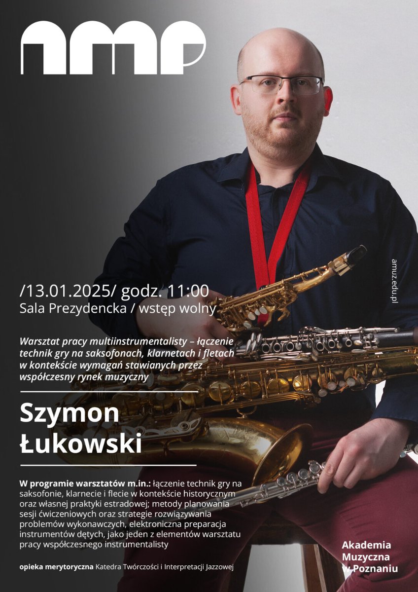 Baner promujący wydarzenie. Nazwa wydarzenia, data i zdjęcie Artysty.