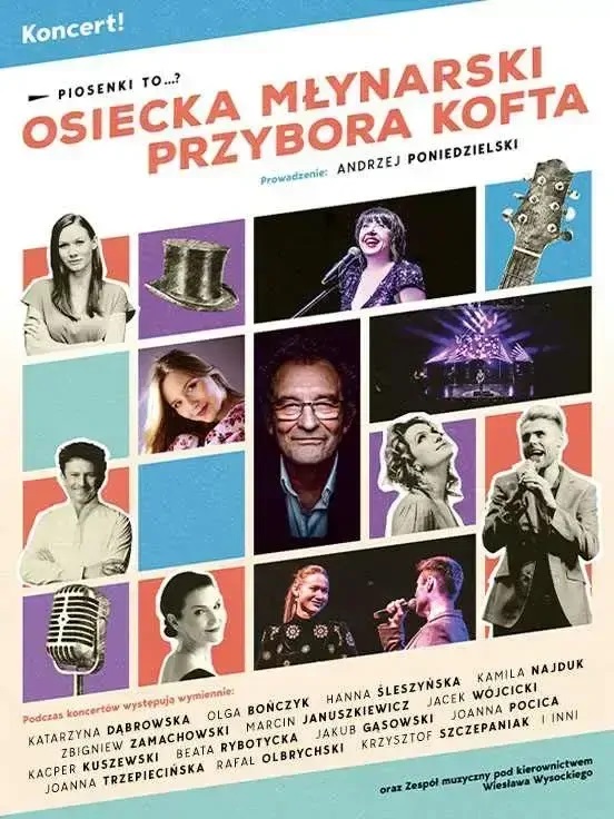 Baner promujący wydarzenie. Nazwa wydarzenia i zdjęcie artystów.