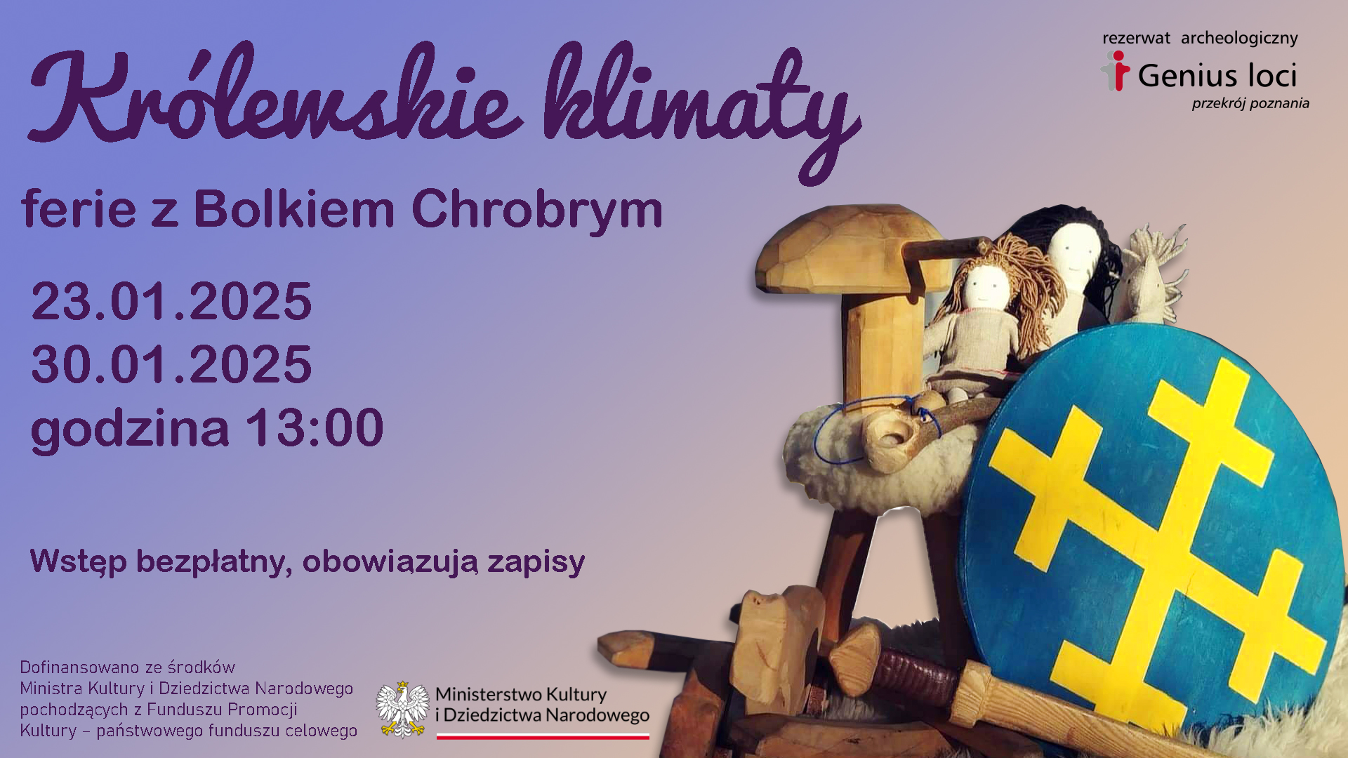 Baner promujący wydarzenie. Nazwa wydarzenia i data.