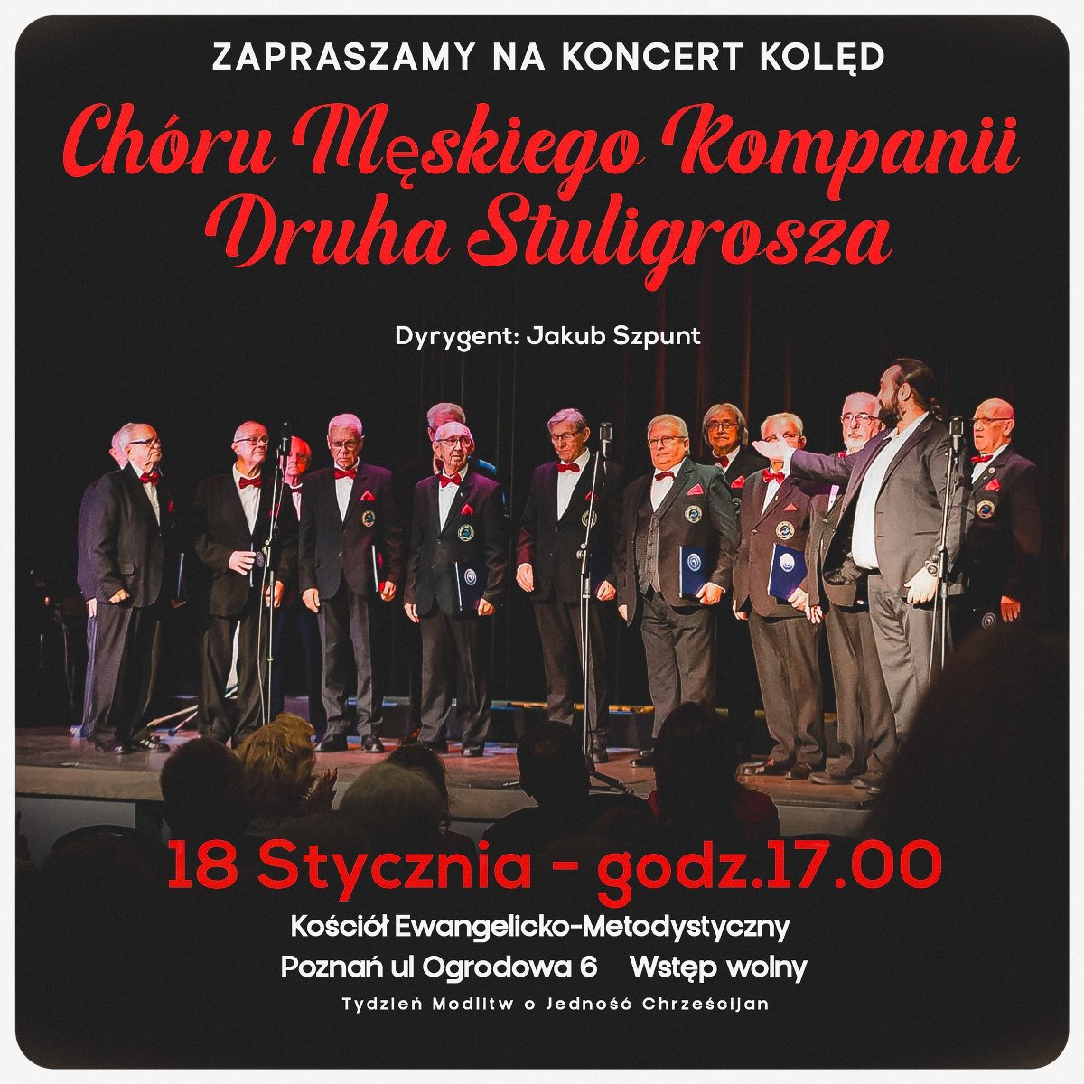 Baner promujący wydarzenie. Nazwa wydarzenia, data i zdjęcie Artystów.