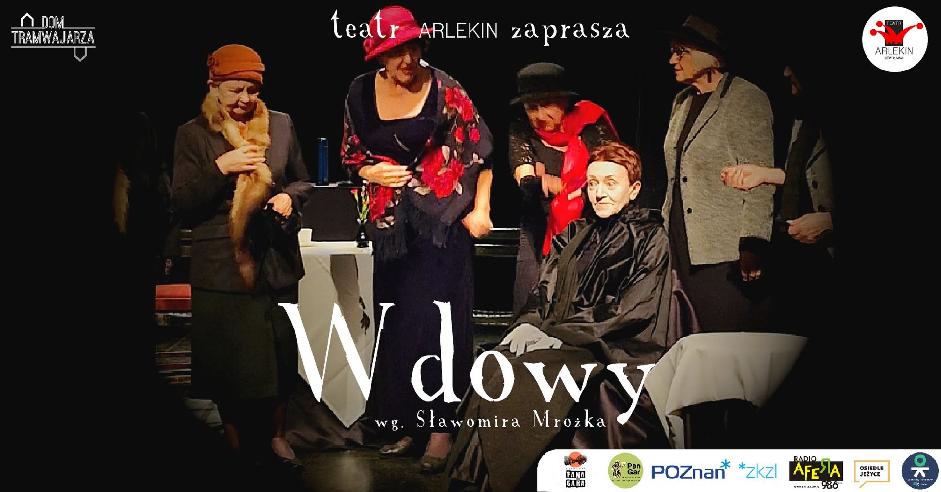 Baner promujący wydarzenie. Nazwa wydarzenia i zdjęcie artystów.