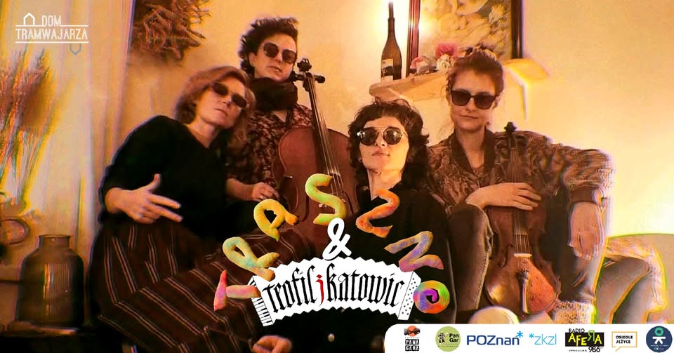 Baner promujący wydarzenie. Nazwa wydarzenia i zdjęcie artystów.