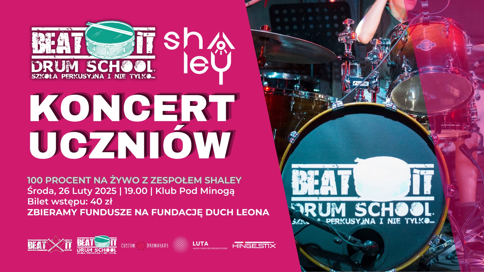 Baner promujący wydarzenie. Nazwa wydarzenia i data.