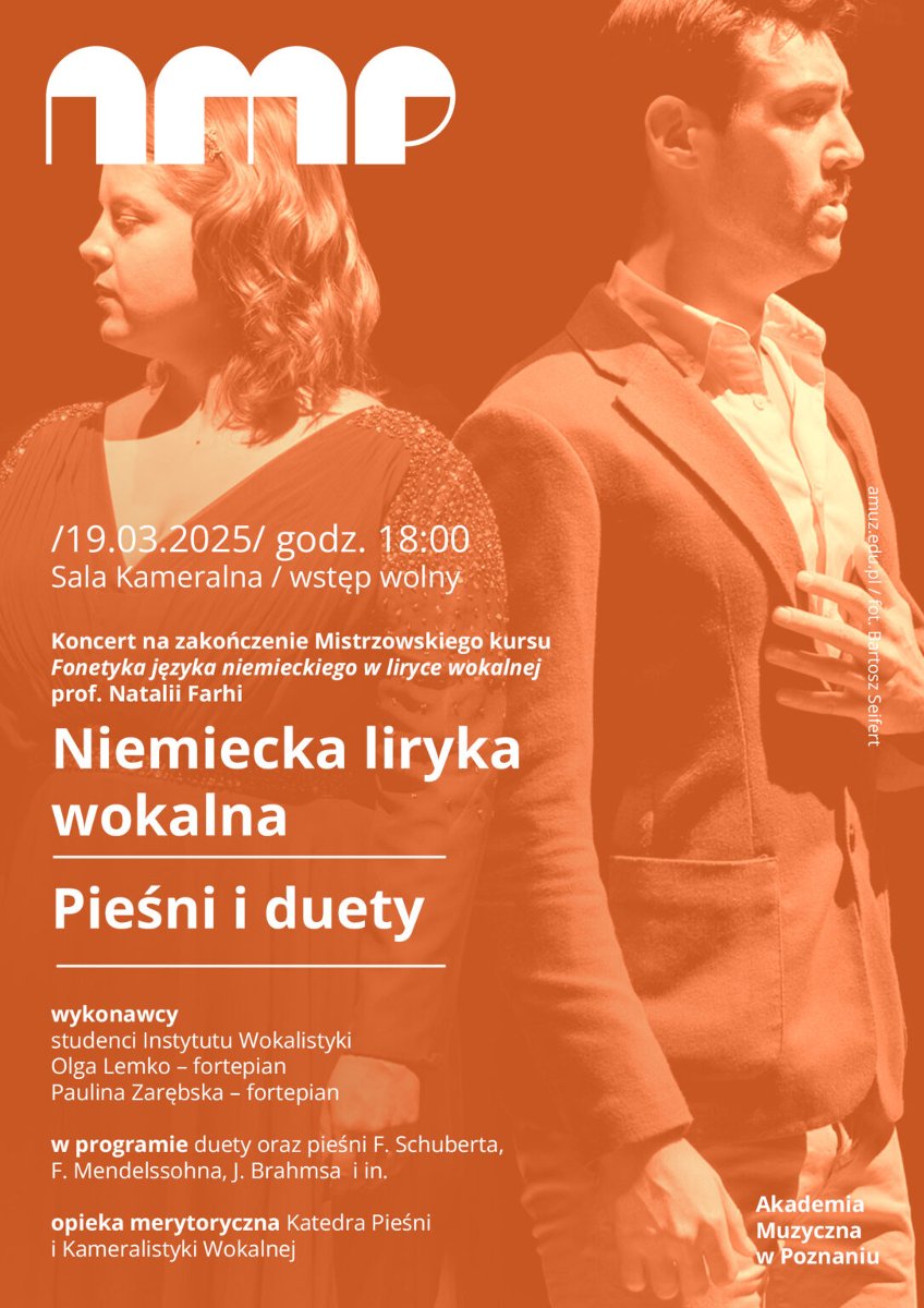 Baner promujący wydarzenie. Nazwa wydarzenia, data i zdjęcie Artystów.