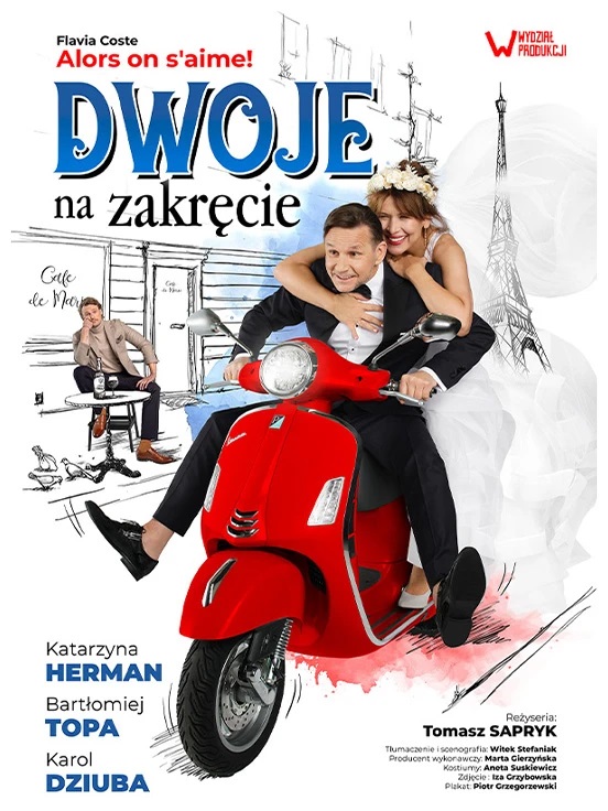 Baner promujący wydarzenie. Nazwa wydarzenia i zdjęcie artystów.