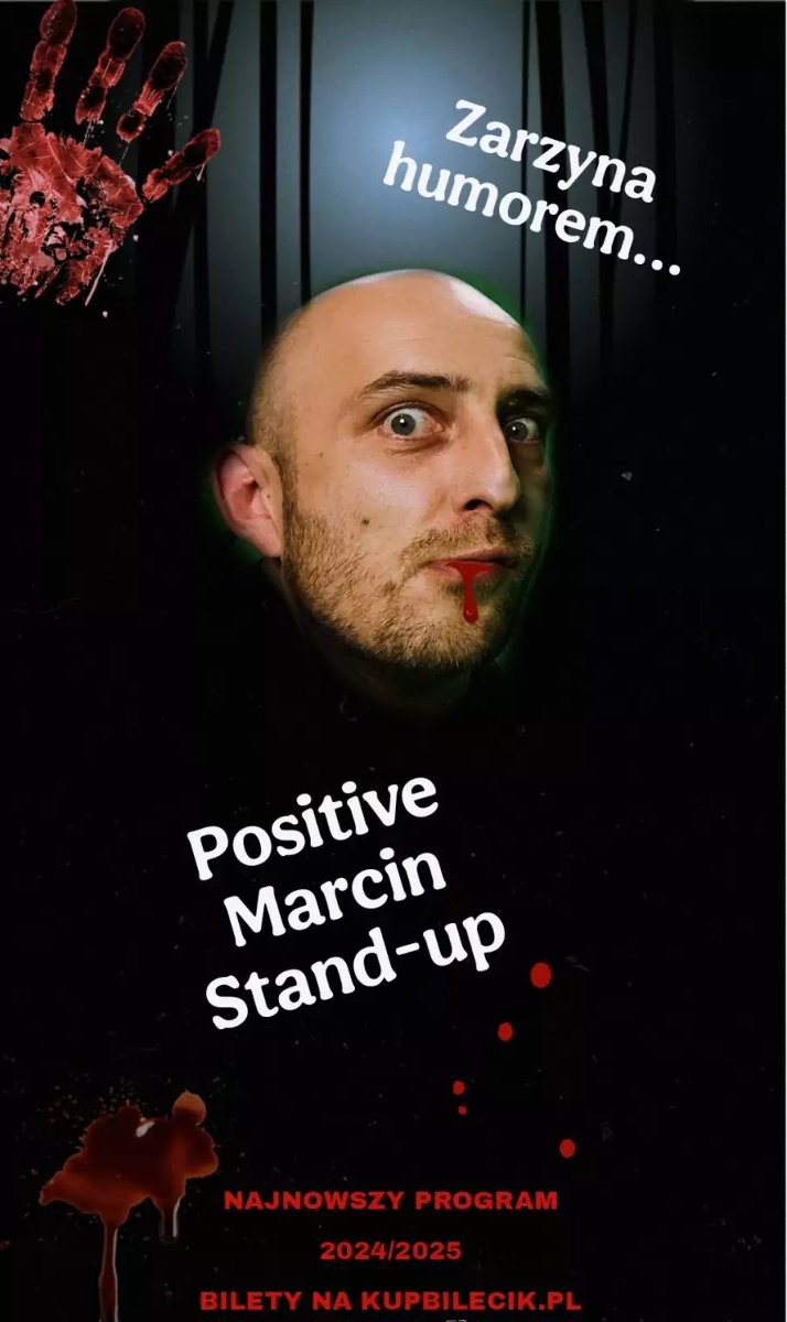 Baner promujący wydarzenie. Nazwa wydarzenia i zdjęcie artysty.