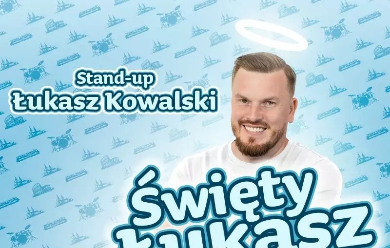 Baner promujący wydarzenie. Nazwa wydarzenia i zdjęcie artysty.
