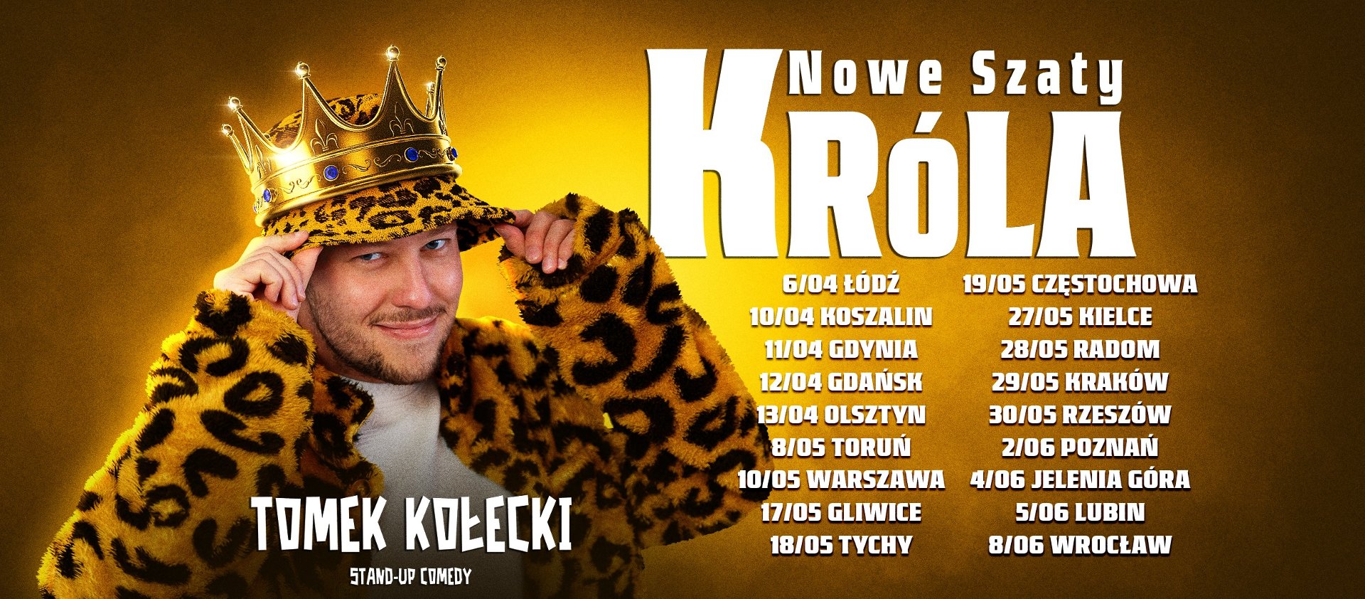 Baner promujący wydarzenie. Nazwa wydarzenia, data i zdjęcie Artysty.