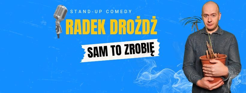 Baner promujący wydarzenie. Nazwa wydarzenia i zdjęcie artysty.