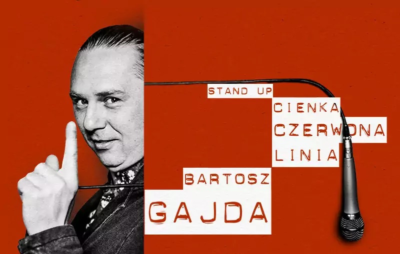 Baner promujący wydarzenie. Nazwa wydarzenia i zdjęcie artysty.