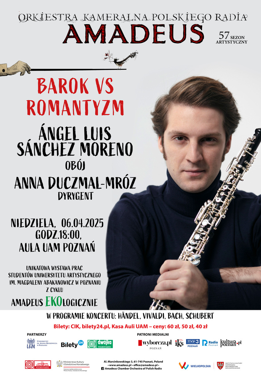 Baner promujący wydarzenie. Nazwa wydarzenia, data i zdjęcie Artysty.