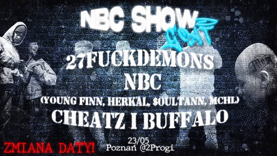 Baner promujący wydarzenie. Nazwa wydarzenia, data i zdjęcie Artystów.