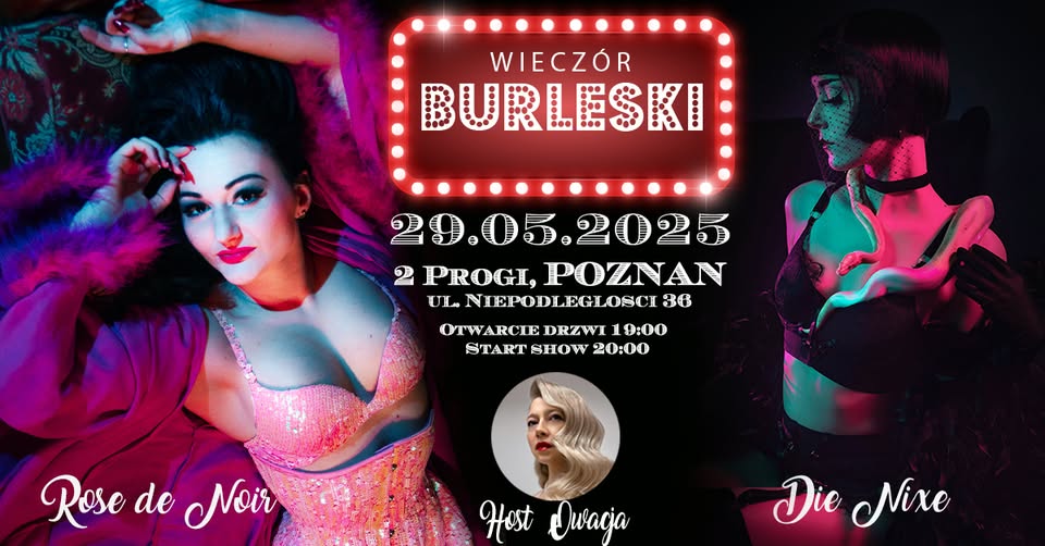 Baner promujący wydarzenie. Nazwa wydarzenia, data i zdjęcie Artystek.