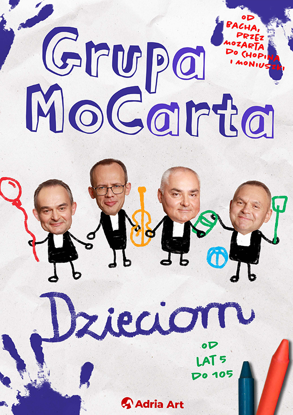Baner promujący wydarzenie. Nazwa wydarzenia i zdjęcie artystów.