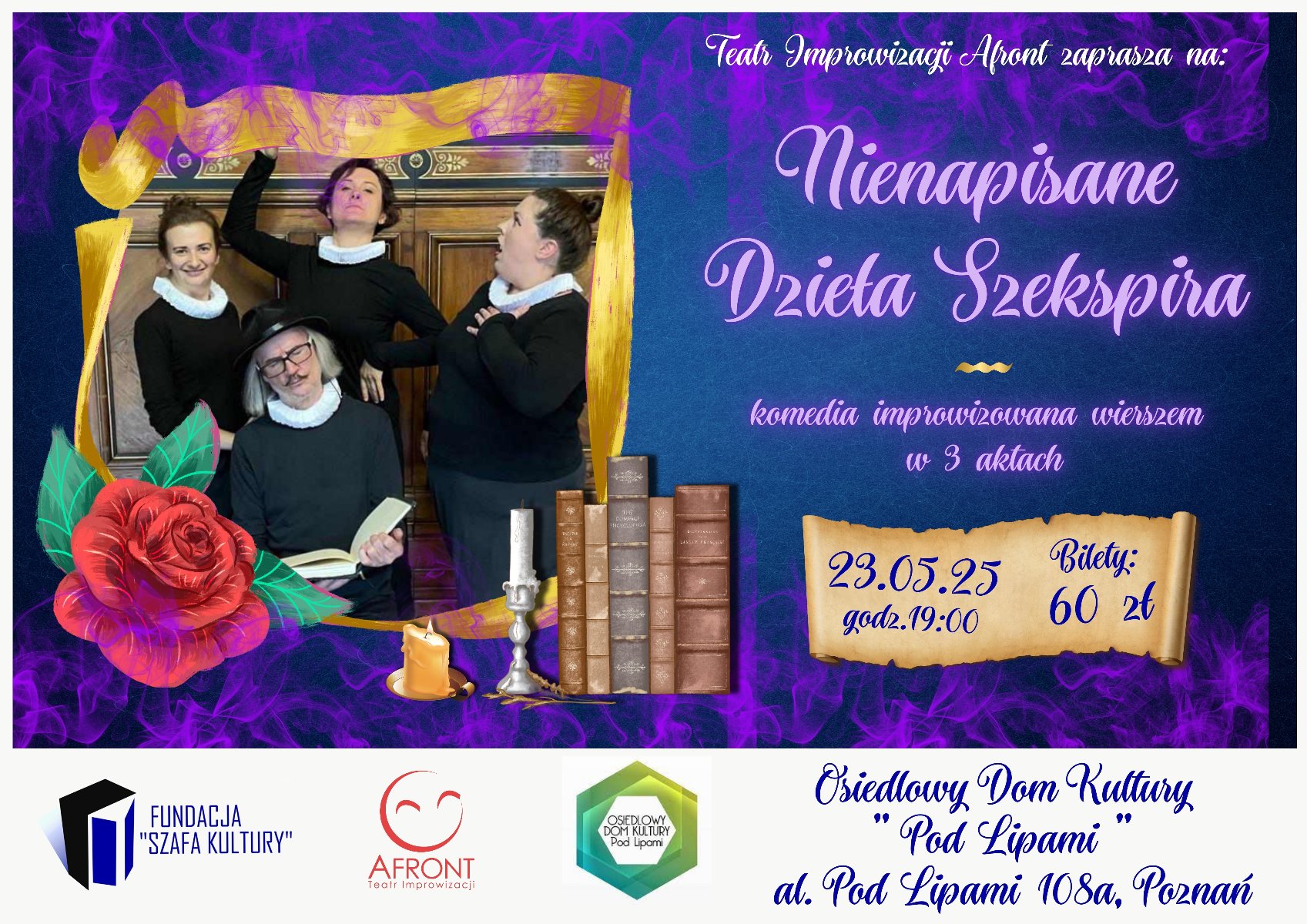 Baner promujący wydarzenie. Nazwa wydarzenia i data.
