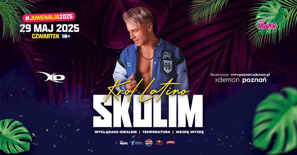 Baner promujący wydarzenie. Nazwa wydarzenia, data i zdjęcie Artysty.