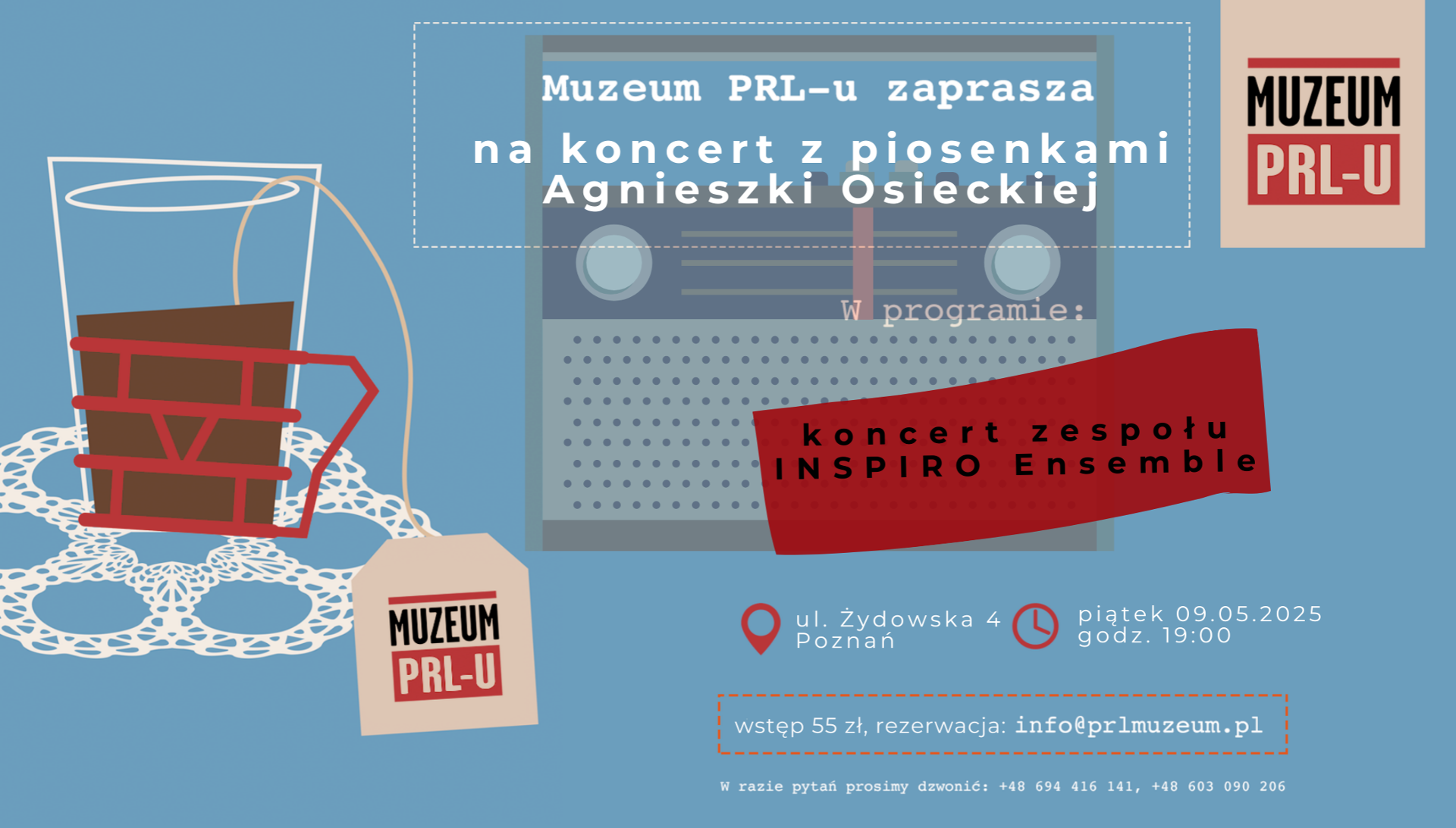 Baner promujący wydarzenie. Nazwa wydarzenia i data.