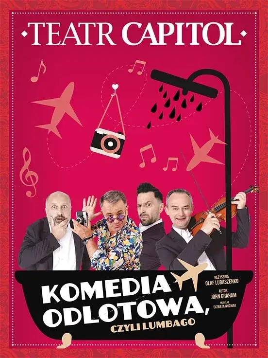 Baner promujący wydarzenie. Nazwa wydarzenia i zdjęcie artystów.