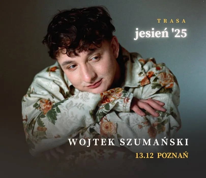 Baner promujący wydarzenie. Nazwa wydarzenia, data i zdjęcie Artysty.