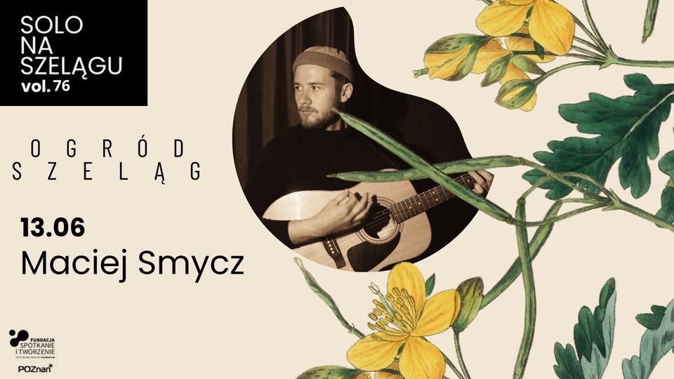 Baner promujący wydarzenie. Nazwa wydarzenia i zdjęcie artysty.