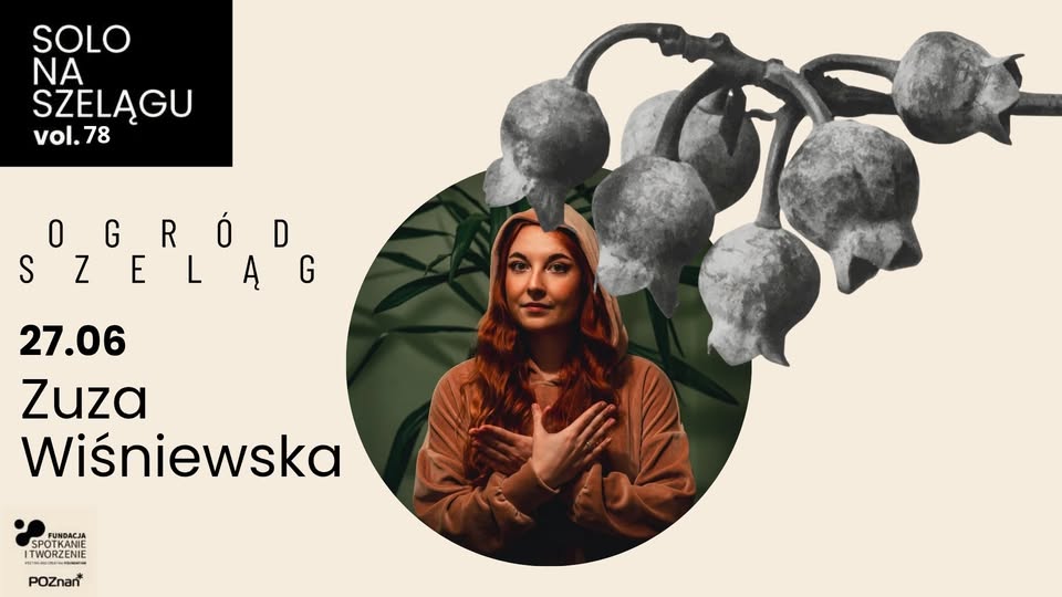 Baner promujący wydarzenie. Nazwa wydarzenia, data i zdjęcie Artystki.