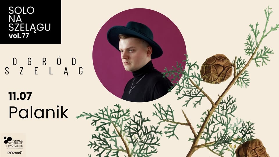 Baner promujący wydarzenie. Nazwa wydarzenia, data i zdjęcie Artysty.