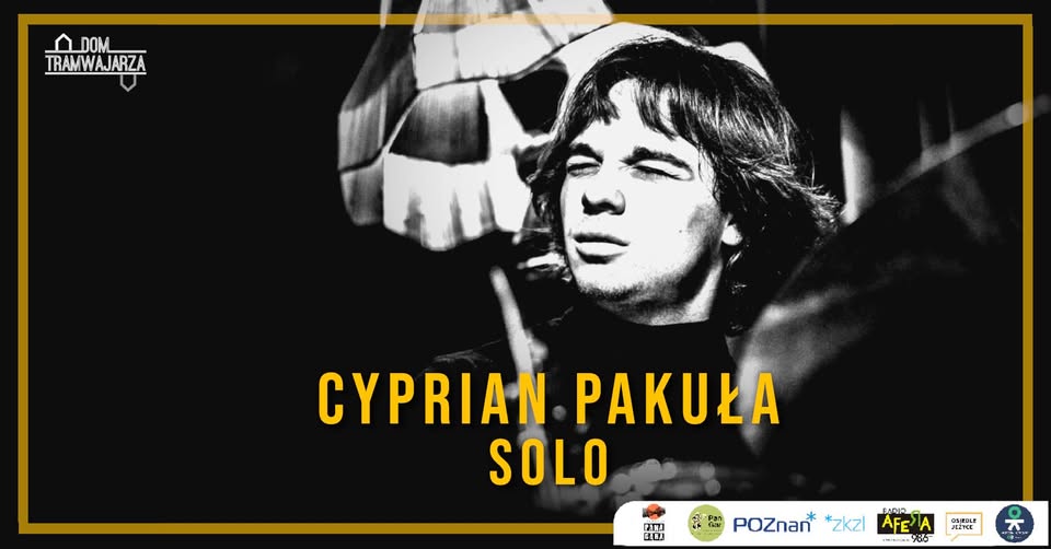 Baner promujący wydarzenie. Nazwa wydarzenia i zdjęcie artysty.