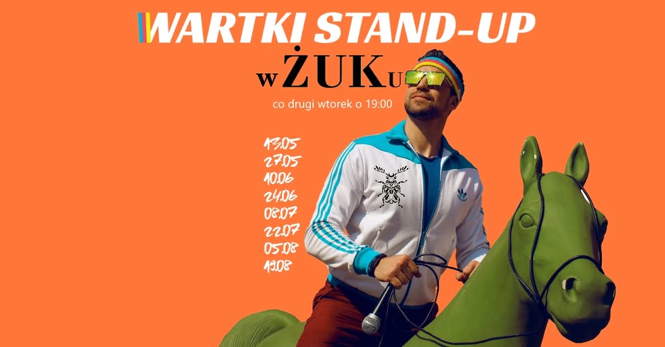 Baner promujący wydarzenie. Nazwa wydarzenia i zdjęcie artysty.