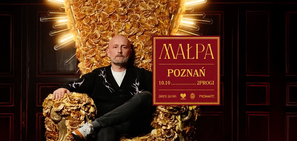 Baner promujący wydarzenie. Nazwa wydarzenia, data i zdjęcie Artysty.