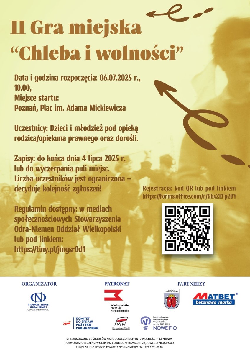Baner promujący wydarzenie. Nazwa wydarzenia i data.