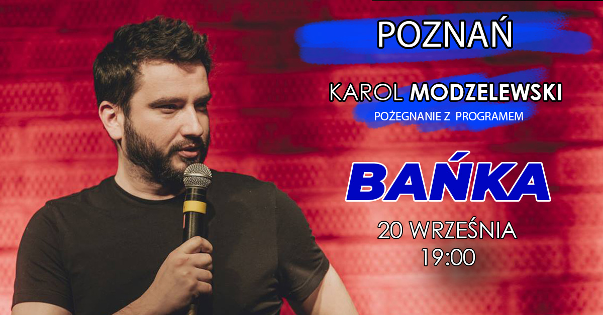 Baner promujący wydarzenie. Nazwa wydarzenia, data i zdjęcie Artysty.