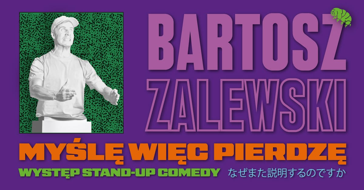 Baner promujący wydarzenie. Nazwa wydarzenia i zdjęcie artysty.