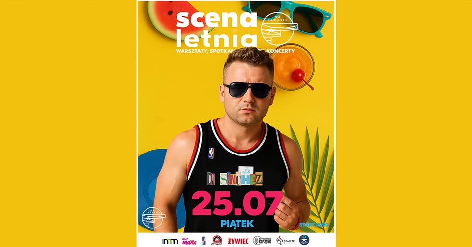 Baner promujący wydarzenie. Nazwa wydarzenia, data i zdjęcie Artysty.