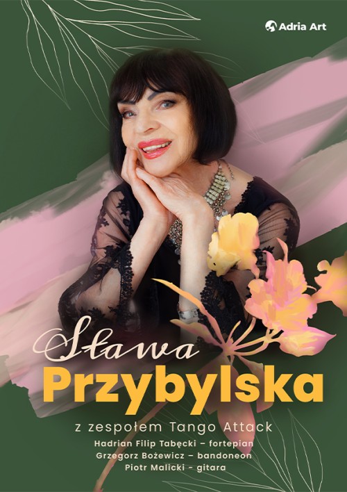 Baner promujący wydarzenie. Nazwa wydarzenia i zdjęcie artystki.