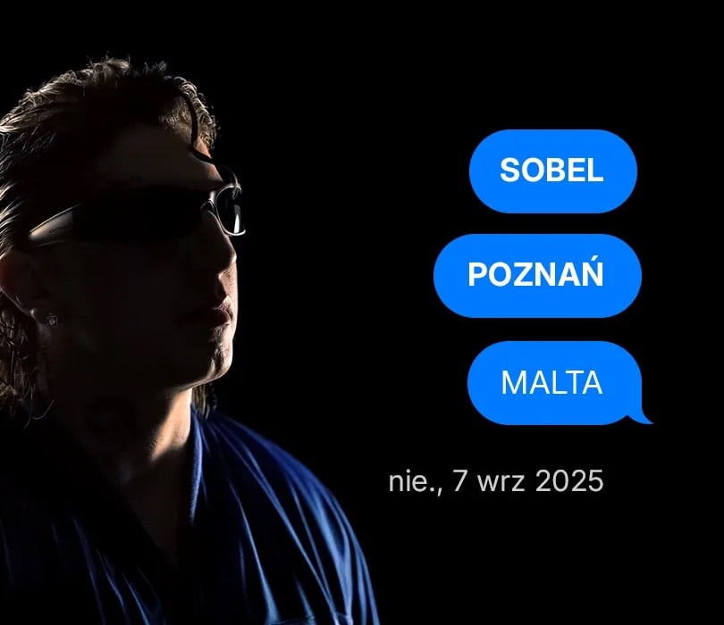 Baner promujący wydarzenie. Nazwa wydarzenia, data i zdjęcie Artysty.