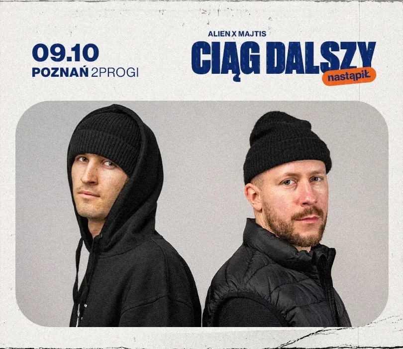 Baner promujący wydarzenie. Nazwa wydarzenia, data i zdjęcie Artystów.